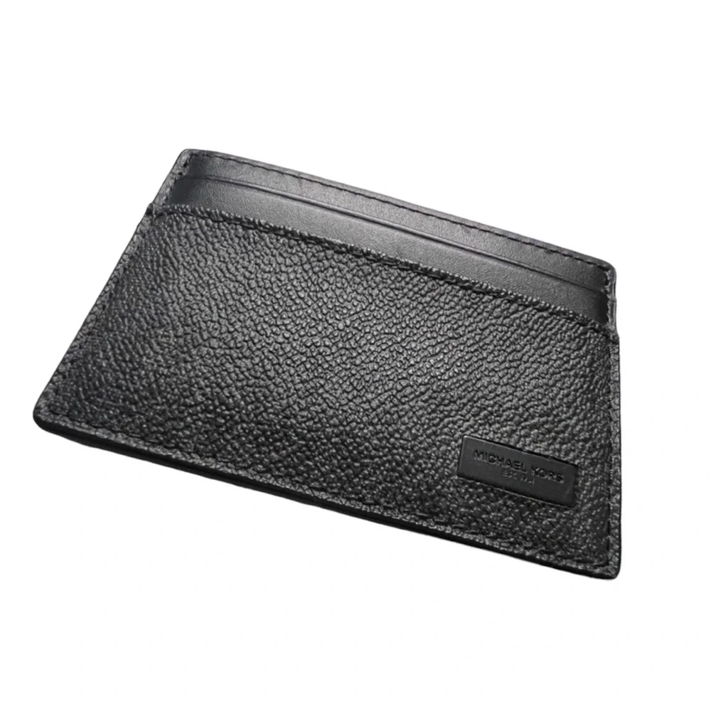 Michael Kors Black Monogram Cardholder New